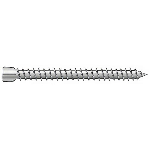 Blister de 10 Vis d'Ancrage Béton WHO Tête Cylindrique TX25 D. 7,5 mm - Zinguée - Alsafix