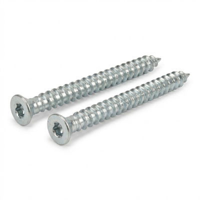 Blister de 10 Vis d'Ancrage Béton WHO Tête Fraisée TX30 D. 7,5 mm Spéciale Menuiserie - Zinguée - Alsafix