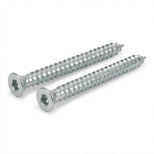 Blister de 10 Vis d'Ancrage Béton WHO Tête Fraisée TX30 D. 7,5 mm Spéciale Menuiserie - Zinguée - Alsafix