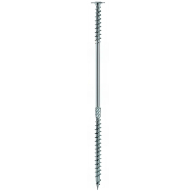 25 vis bois double filet tête large fraisée D. 8 x 435 mm galvanisées+ TX 40 - VDF80435 - Alsafix