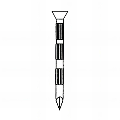 Pointe Béton Tête Conique (TC) Vrac Striée Galvanisée D. 3,5 mm - 1 kg Alsafix
