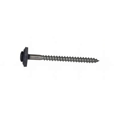 200 Vis à Bois de Ferblanterie VBJ + Joint EDPM D. 4,5 mm x TX20 - Inox A2 Gris Anthracite - Alsafix