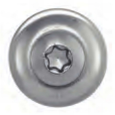 100 Vis à Bois de Ferblanterie VBJ + Joint EDPM D. 4,5 mm x TX20 - Inox A2 - Alsafix