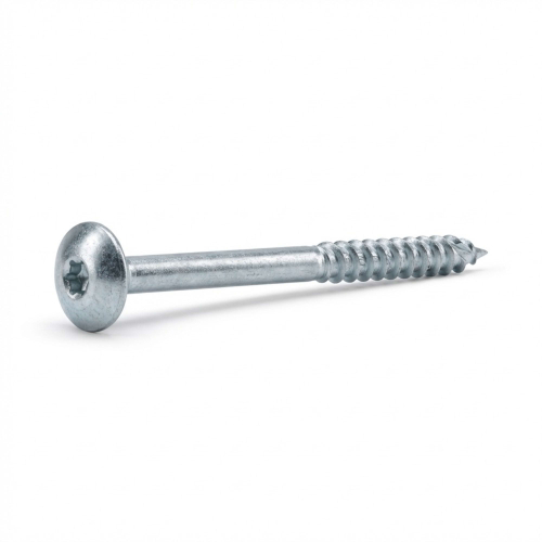 50 Vis Bois Tête Large Bombée D. 8 mm Galvanisées + TX 40 - VBL80 - Alsafix