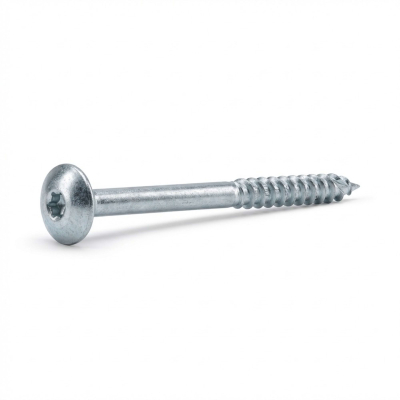 50 Vis Bois Tête Large Bombée D. 8 mm Galvanisées + TX 40 - VBL80 - Alsafix