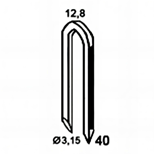 1500 crampillons galvanisés à chaud 12,8 x 30 x D. 3,15 mm HDG - BDCR3230D6 - Alsafix