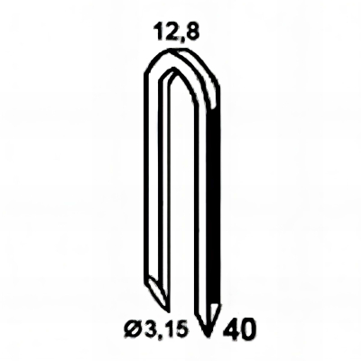 1500 crampillons galvanisés à chaud 12,8 x 30 x D. 3,15 mm HDG - BDCR3230D6 - Alsafix