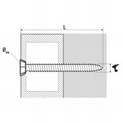 100 vis de fixation directe huisserie, tête fraisée, Inox A4 - 7.5 x 112 mm 2