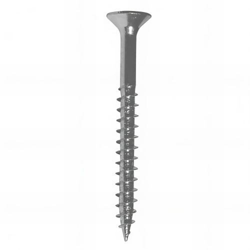 Vis bois tête fraisée F/Partiel PZ 6 x 140 mm Zinguée blanc - Boite de 100 pcs