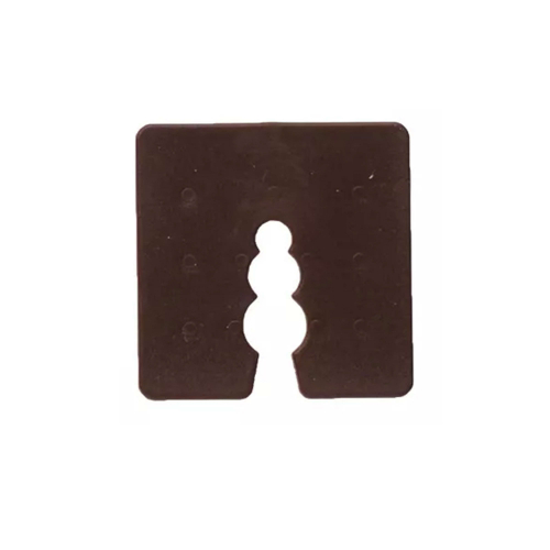50 cales plastiques brun - épaisseur 4 mm