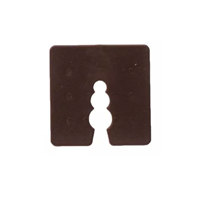 50 cales plastiques brun - épaisseur 4 mm