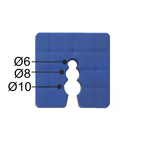 50 cales plastiques bleu - épaisseur 8 mm