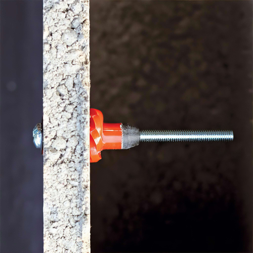 50 chevilles universelles nylon PA6 - pas métrique mur creux + vis - 10 x 59 mm