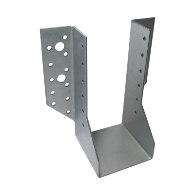 10 Sabots de charpente à ailes extérieures Connecteurs de poutres - Acier galvanisé - Larg 76 x Ht 154 mm - Fabriqué en Europe