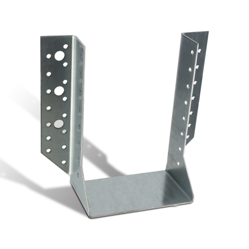 10 Sabots de charpente à ailes extérieures Connecteurs de poutres - Acier galvanisé - Larg 120 x Ht 192 mm - Fabriqué en Europe