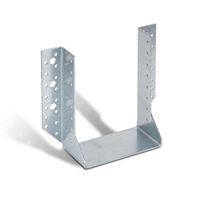 10 Sabots de charpente à ailes extérieures Connecteurs de poutres - Acier galvanisé - Larg 140 x Ht 182 mm - Fabriqué en Europe