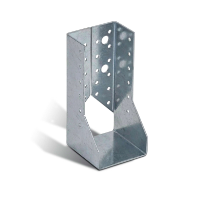 10 sabots de charpente à ailes intérieures - Larg. 70 x Ht. 157 mm - Connecteurs de poutres - Acier galva - Fabriqué en Europe