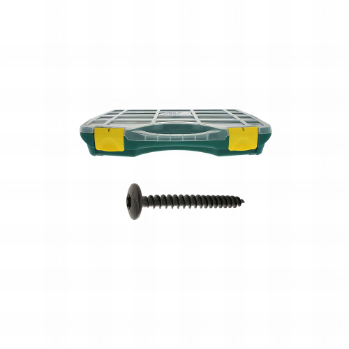 Coffret 450 PC - w 12 vis penture torx acier zingué noirdiam 6