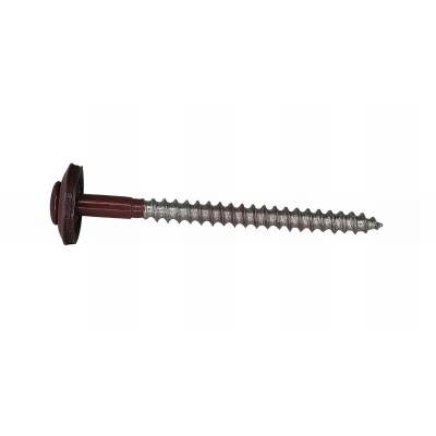 200 Vis à Bois de Ferblanterie VBJ + Joint EDPM D. 4,5 mm x TX20 - Inox A2 Rouge Oxyde - Alsafix