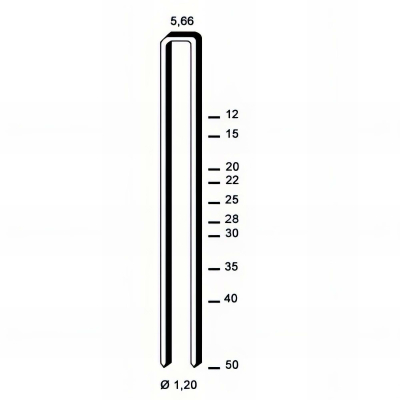 5 000 Agrafes Galvanisées Résinées E Alsafix - 5,66 x D. 1,2 mm