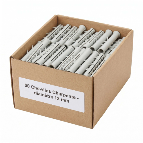 50 Chevilles Charpente - diamètre 12 mm