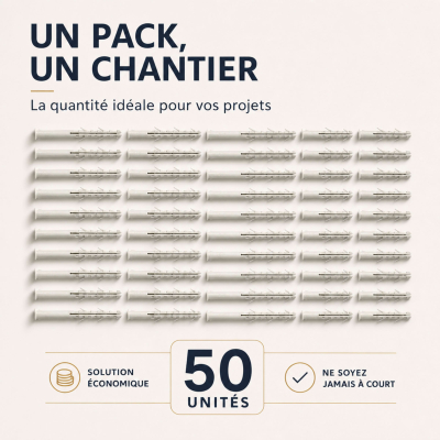 50 Chevilles Charpente - diamètre 12 mm