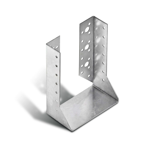 10 sabots de charpente à ailes intérieures - Larg. 120 x Ht. 162 mm - Connecteurs de poutres - Acier galva - Fabriqué en Europe