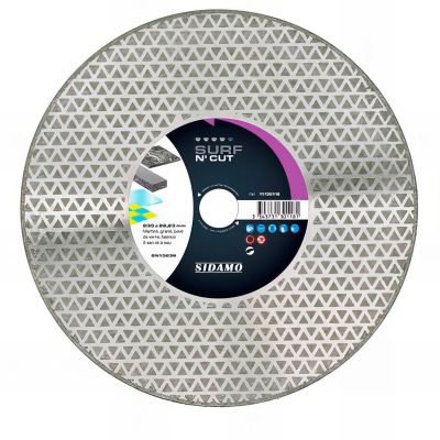 Disque diamant SURF N' CUT D. 125 x M14 x H 3 mm Marbre / granit - 11130117 - Sidamo
