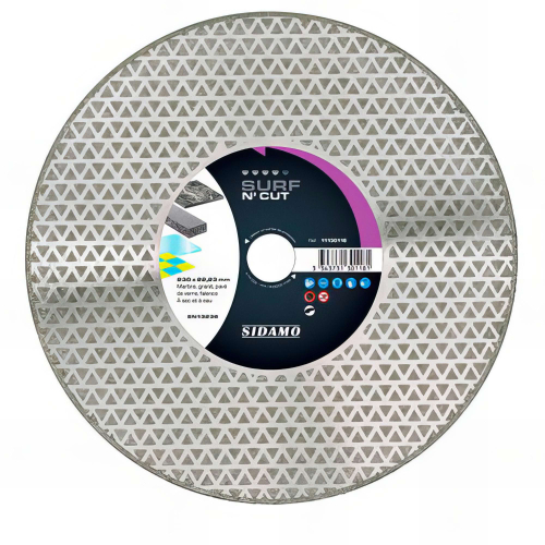 Disque diamant SURF N' CUT D. 125 x M14 x H 3 mm Marbre / granit - 11130117 - Sidamo