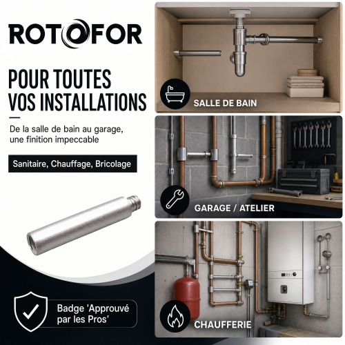 50 Rallonge Collier Sanitaire - 7 x 150 mm