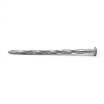 Pointe Galvanisée à Chaud Carré Torsadé Tête Plate Alsafix 6,5 mm - 5 kg