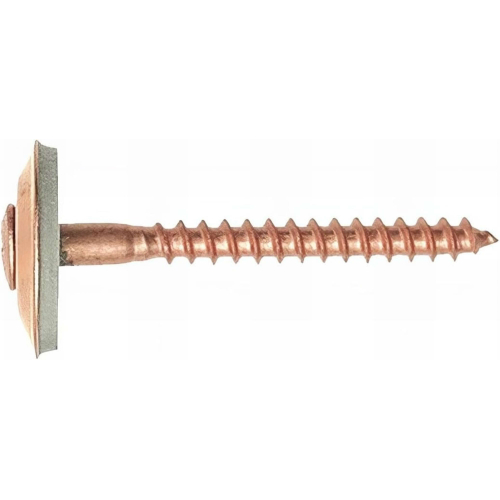 50 Vis de Faitage Inox A2 Cuivree + rondelle EPDM 20mm - 4.5 X 55 mm
