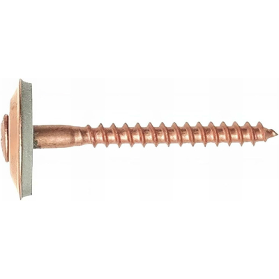 50 Vis de Faitage Inox A2 Cuivree + rondelle EPDM 20mm - 4.5 X 55 mm