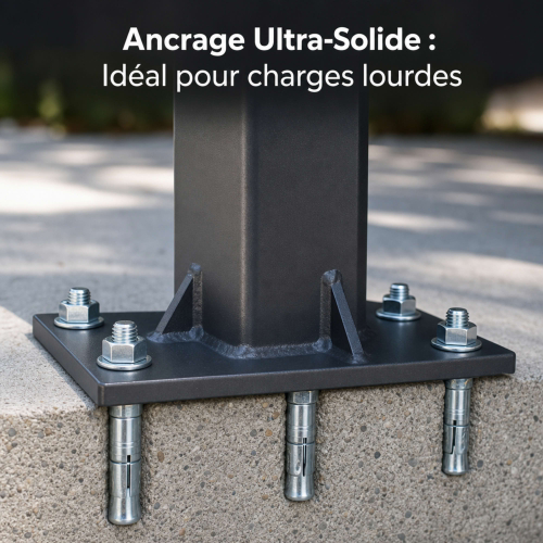 50 Goujons DAncrage - Opt7 - Acier zingués - diamètre 12 mm