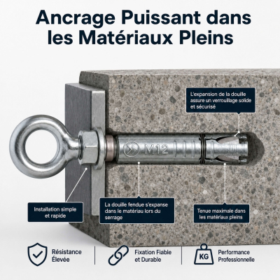 25 Douilles à expansion - Piton - M6