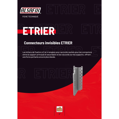 Etrier (H x L x l x ép) 240 x 104 x 62 x 0,5 mm - AL-ETRIER240 - Alsafix 2