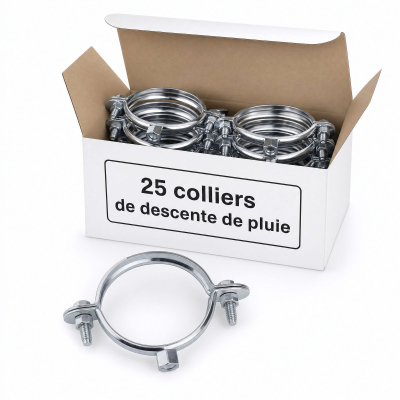 25 Colliers de Descente de Pluie - M8