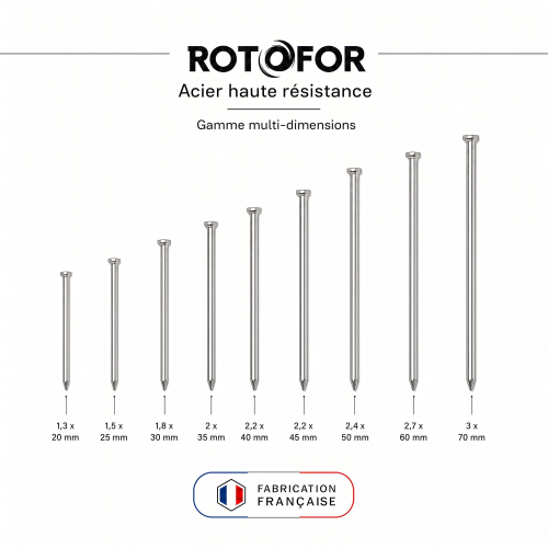 Pointes/clous tête homme - 5kg