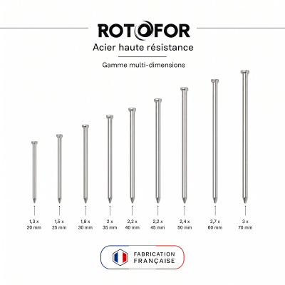 Pointes/clous tête homme - 5kg