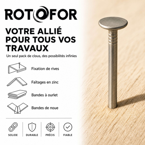50 Clous Calotins - diamètre 2,7 mm