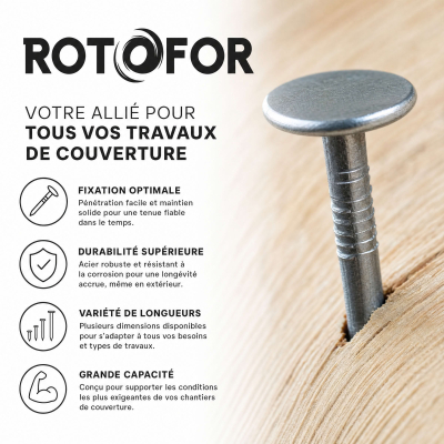 50 Clous Calotins - diamètre 2,7 mm