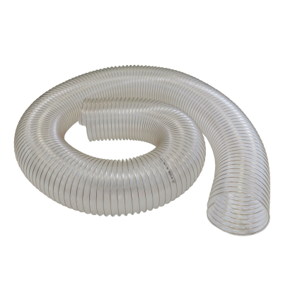 Gaine flexible d'aspiration en polyuréthane pour aspirateur à copeaux haute résistance - Longueur 5 mètres