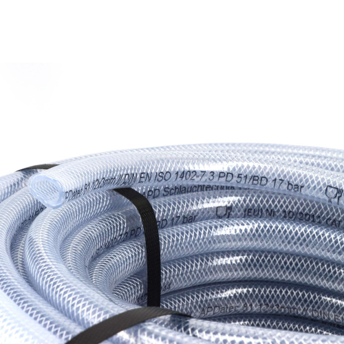 Tuyau flexible aspiration 50m - Tuyau spiralé PVC - Renforcé fil polyester - Tuyau liquide alimentaire - Fabrication française
