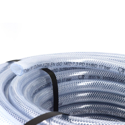 Tuyau flexible aspiration 50m - Tuyau spiralé PVC - Renforcé fil polyester - Tuyau liquide alimentaire - Fabrication française