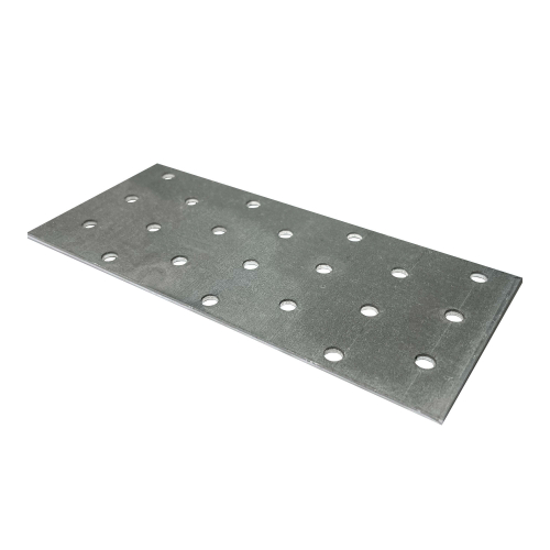 20 plaques d'assemblage perforées - Connecteurs bois - Acier galvanisé - 160x60 mm - Epaisseur 2 mm - Fabrication européenne
