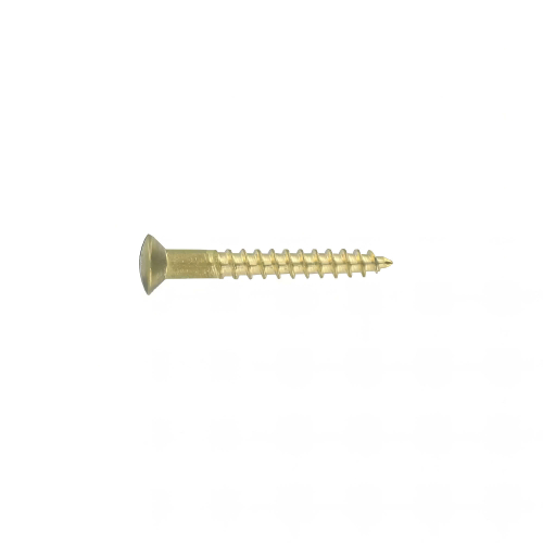 100 Vis Bois tête fraisée bombée fendue DIN95 Laiton - diamètre 2,5 mm