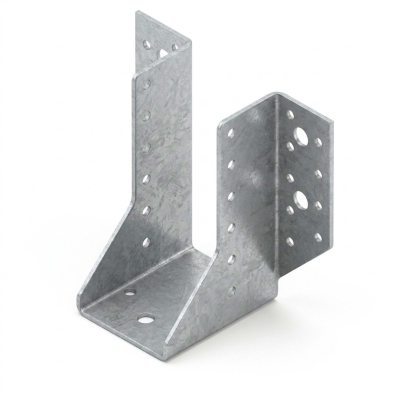 Sabot de charpente à ailes extérieures (P x l x H x ép) 80 x 100 x 140 x 2,0 mm - AL-SE100140 - Alsafix