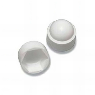 Cache-écrou clé de 8 - M5 mm Blanc - Boite de 200 pcs