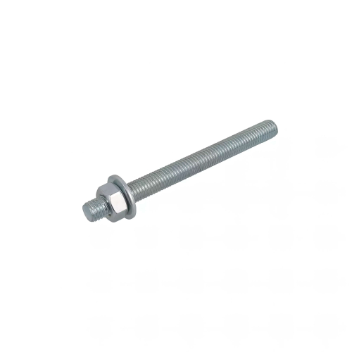 12 tiges pour scellement chimique 5.8 acier Zn - 10 x 130 + écrou + rondelle