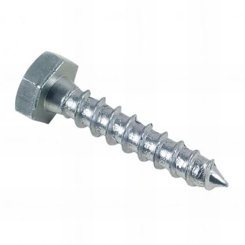 Tirefond bois tête hexagonale 10 x 120 mm Zingué - Boite de 50 pcs